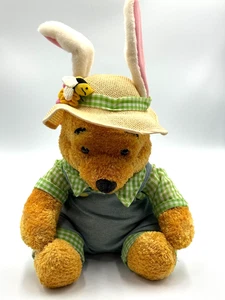 Disney Store Winnie The Pooh Plush Toy Dressed in Easter Outfit - Picture 1 of 6