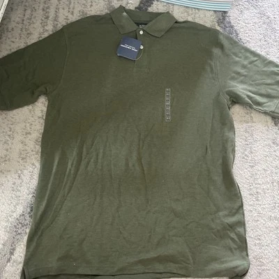 New John Ashford Men’s Size XL Tall Short Sleeve Polo olive green  - Image 1 of 3