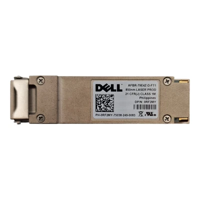 Dell 40GbE QSFP+ SR4 850nm MPO12 Transceiver Module AFBR-79E4Z-D-FT1 RF2MY - Image 1 of 4