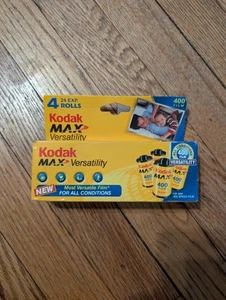 Kodak Max Versatility 400 Film 4x 24 Exposures Expired 01/2008 New Sealed Box - Picture 1 of 3