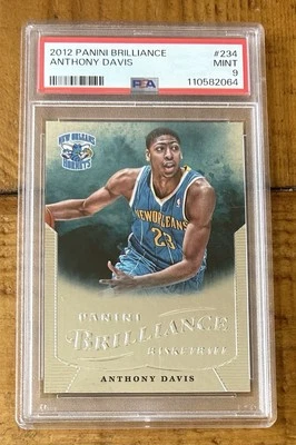 Anthony Davis 2012 Panini Brilliance PSA 9 Mint #234 RC Rookie - Image 1 of 2
