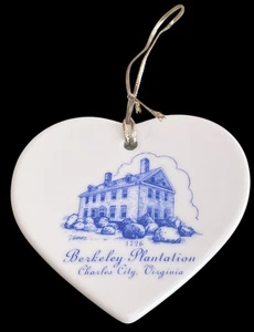 Herzförmiges Ornament Berkeley Plantage Charles City Virginia  - Bild 1 von 5