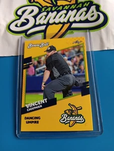 Vincent Chapman Savannah Bananas 2024 Leaf Baseball Card Dancing Umpire - Picture 1 of 2