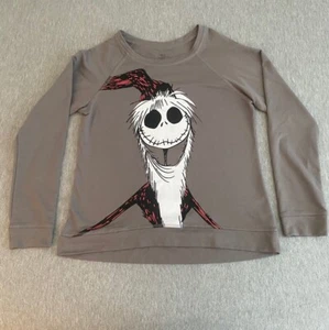 Disney Nightmare Before Christmas XL Jack Skellington Fleece Pullover grau - Bild 1 von 5