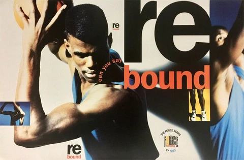 David Robinson REBOUND San Antonio Spurs Vintage Original 1990 NIKE 24x36 POSTER Cover
