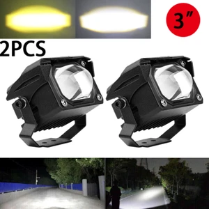 2X 3Inch 400W LED Work Light Bar Spot Pods Fog Driving Offroad 4WD ATV Truck SUV - Picture 1 of 10
