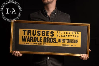 Letrero antiguo enmarcado de farmacia Foto 1 de 2