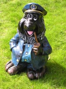 Maritime Figur Strandkorb Dekoration Deko Kapitän Sylt Figur Garten Maulwurf neu - Bild 1 von 4