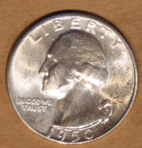 1950-P Washington Quarter - BU - #7708T-7 - FREE SHIPPING Cover