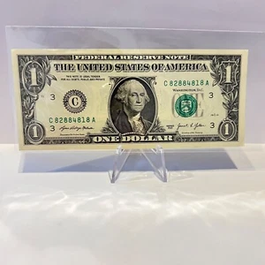 5 Of A Kind $1 Dollar Bill Series 2021 (82884818) Fancy S/N * US Paper Currency - Picture 1 of 2