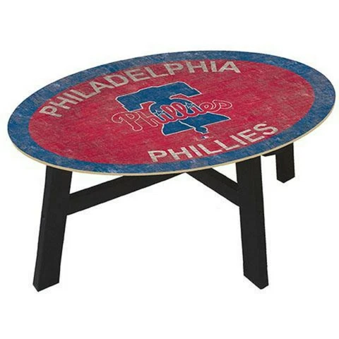 MLB Coffee Table 46" With Glass Top Team Color NEW SELECT YOUR TEAM Cover