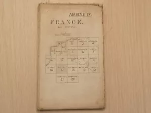 France Amiens 17 2nd Edition Map 1:100,000 War Office / Ordnance Survey 1916 ww1 - Bild 1 von 9