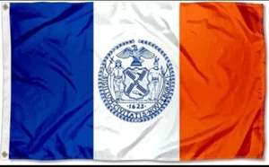 Valley Forge Perma - NYL 3 FUSS X 5 FUSS Nylon Stadt New York Flagge NEU - Bild 1 von 4