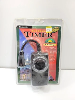 Intermatic OUTDOOR TIMER 6 Settings Dusk Dawn Light Sensor HB51RC 1000W SECURITY - Image 1 of 3