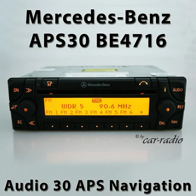 Original Mercedes Audio 30 APS BE4716 Navigationssystem Becker Radio APS 30 Navi - Bild 1 von 4