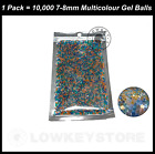 7-8mm Gel Balls Hardened Gel Blaster Toy 10,000pcs Blue Green Orange Clear Au