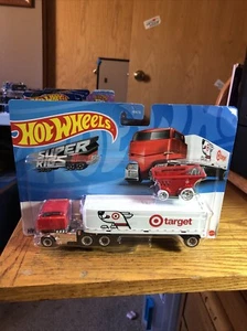 2022 Hot Wheels Bullseye's Big Rig & Cart Super Rigs TARGET EXCLUSIVE NEW!!! - Picture 1 of 5