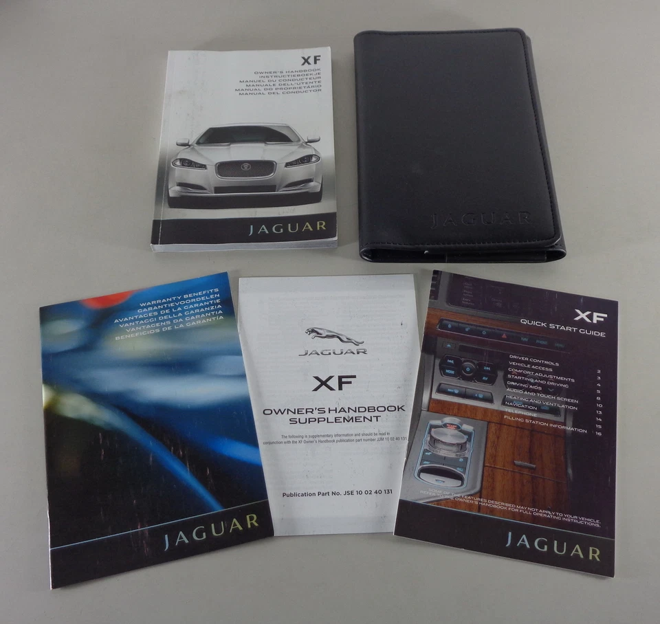 Manuale Dell'Utente + Portafoglio Jaguar XF Tipo X250 Del 2012 - Immagine 1 di 1