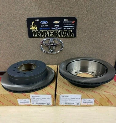 TOYOTA 4RUNNER 2010-2023 NUEVOS ROTORES DE FRENO DE DISCO TRASERO cantidad 2 4243160311 Original OEM Foto 1 de 4