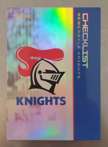 2025 NRL Traders Silver Parallel Card Newcastle Knights Emblem & Checklist PS073 - Picture 1 of 2
