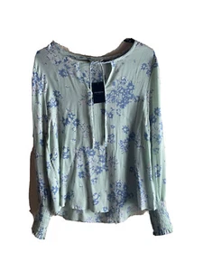 NWT Lucky Brand Floral Top - Shirt /Sz Medium - Picture 1 of 6