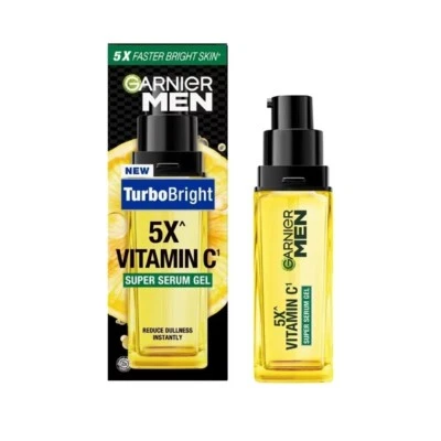 Sérum para Pele Facial Garnier Clareador Escuro Masculino Creme Branco Super Gel Claro 30ml - Imagem 1 de 4