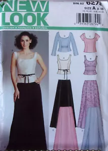 New Look Sewing Pattern 6273 Size 8-18 Evening Long Skirt with Tops - Picture 1 of 2