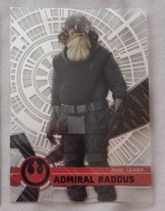 2017 Topps Star Wars High Tek #99  Admiral Raddus Trading Card insert