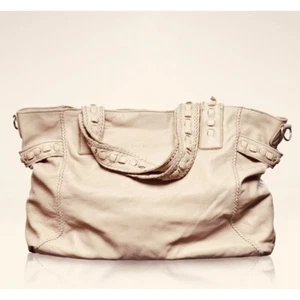 Liebeskind Tasche Bella Vintage Nieten gebraucht creme groß Schultertasche - Bild 1 von 24