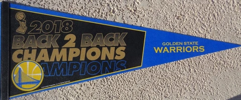 2018 Back 2 Back NBA Champions Golden State Warriors Classic Team Pennant Cover