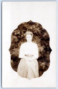 Tarjeta postal de 1910 RPPC LAMONT OKLAHOMA ""TOMADA EN LAMONT CUANDO TENÍA 18" D. M. WARD - Imagen 1 de 2