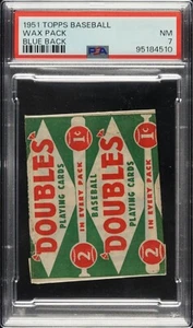 1951 Topps Blue Back Unopened Wax Pack PSA 7 NM - Picture 1 of 2