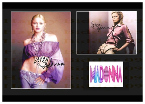 A3 Mounted Signed Madonna BEAUTIFUL SEXY PICTURES. MUST HAVE ITEM... 1 Cover