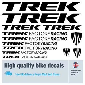 Trek Factory Racing decals labels stickers 5+ years external quality (28pack) - Picture 1 of 4