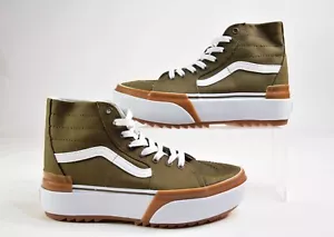 VANS- SK8-HI TAPERED STACKFORM Canvas / Dark Olive Green NWOB | Men's Size 7.5 - Picture 1 of 5