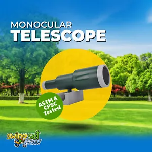 SET ALTALENA STUFF INC TELESCOPIO MONOCULARE (VERDE) bambini accessori legno 0289 - Foto 1 di 10