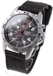 Seiko SND399P SND399P1 Schwarz Chronograph 100m Herrenuhr Neu in Box Japan🔥 - Bild 1 von 23