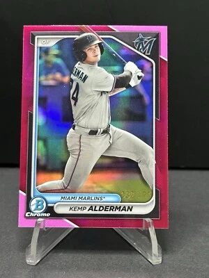 2024 Bowman #BCP-82 Kemp Alderman Fuchsia Refractor /199 - Image 1 of 2