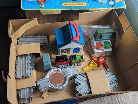 2006 Thomas Friends Take Along TRAIN YARD SET Target Exclusiv PERCY Complete BOX Cover