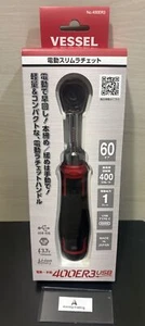 VESSEL Cordless Electric Slim Ratchet 400ER3 USB charging Made in Japan New - Picture 1 of 3