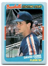 1989 Fleer Exciting Stars #8 David Cone