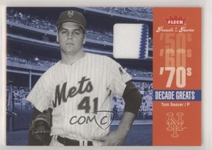 2006 Fleer Greats of the Game Decade Greats Memorabilia Tom Seaver #DEC-TS HOF