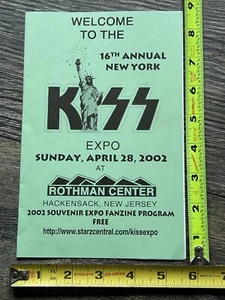 KISS Program 16th NY Kiss Convention ERIC SINGER Scarlet 2002 Vintage Kiss - Foto 1 di 3