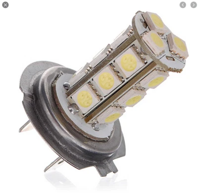 H7 18 SMD Car LED Pure White LED Lamp Bulb for Car HeadLight Fog Driving - Image 1 of 2