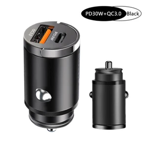 Dual Auto Ladegerät mit USB C PD PPS und USB Quick Charge KFZ Schnellladegerät - Bild 1 von 11