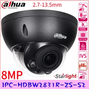 Dahua IPC-HDBW2831R-ZS-S2 8MP 5x Zoom Varifocal Starlight PoE Dome Camera Black - Picture 1 of 18