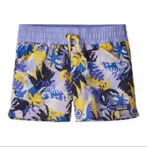 NWT Patagonia Girls Costa Rica Board Baggies Shorts Wild Mountain Youth XL 14 - Picture 1 of 11