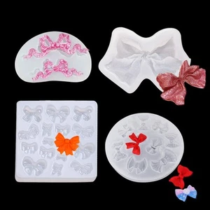 4 Pcs Bow Knot Resin Mold,Bow Tie Silicone Molds for Epoxy Resin,Jewelry Cast... - Picture 1 of 7