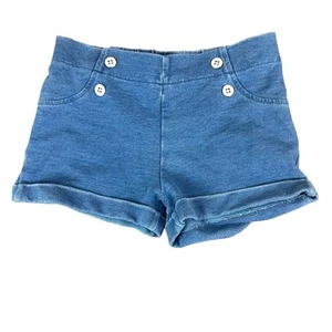 Tommy Bahama Cotton Chambray Shorts Blue Girls Size M 7/8 - Picture 1 of 4