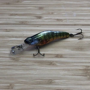 Señuelo de pesca Crankbait Corp. Fingerling de plástico vintage de buceo profundo Crankbait - Imagen 1 de 4